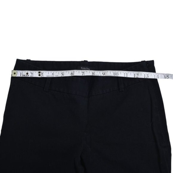 Aritzia Babaton Black Bi Stretch Ellis Low Rise Slim Leg  Ankle Size 4 - Picture 8 of 10